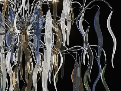 792154 Mocco Lightstar Chandelier 3D model