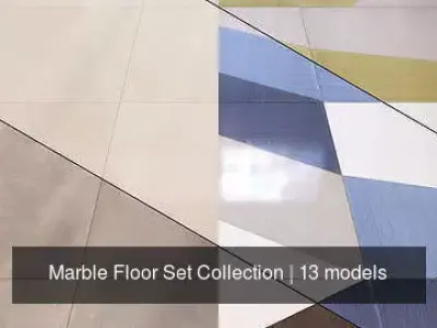 Marble Floor Set Collection 3D Model Pack