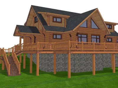 Creative Design-Holiday Cabin-090 3D model