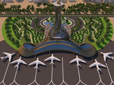 0010 - Architecture Airport - 2021 - 02 3D model