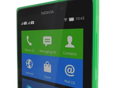 Nokia XL Bright green 3D model