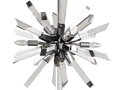 BURST CHANDELIER Low-poly 3D model