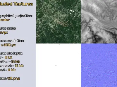 Xiangshui China City Landscape 3D Model 3D model