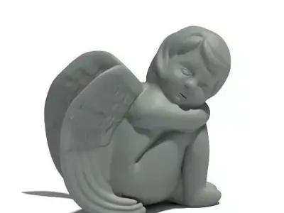 Young Angel Sculpture 3D model