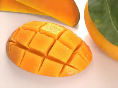 Mango cubes slice 3D model