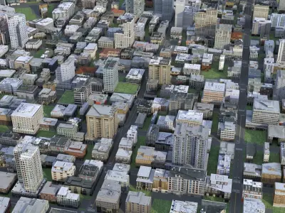 City 81 Low-poly 3D model