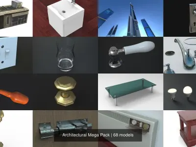 Architectural 3D Model Mega Pack Texture