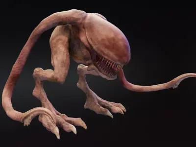 Wanamingo Fallout 2 Mutant Low-poly 3D model