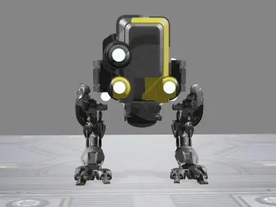 Innovatron Your Futuristic Companion Robot 3D model