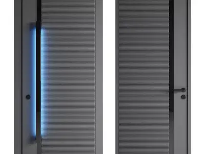 Entrance and interior door 3D model