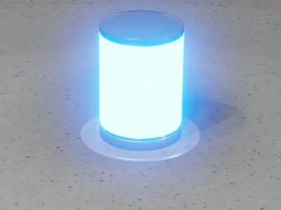 Dark Red Light-Column -4- Street-Light 9 Low-poly 3D model