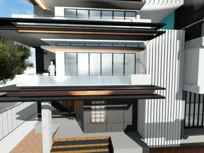 Home exterior 3D model purchase