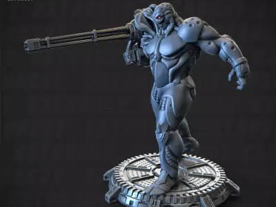 BGC Bloomers GAU Unit 130mm and 32mm 3D print model