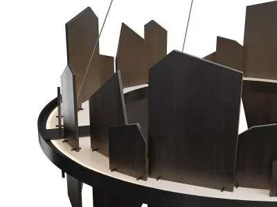 Ardesia LED Chandeliers Low-poly 3D model