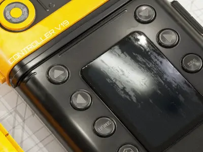 Sci-Fi Controller V19 PBR Low-poly 3D model