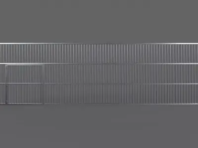 PBR Door Prison Cell 5 Low-poly 3D model