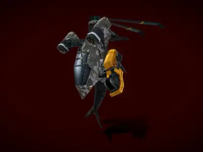 V5 Robots HLC Low-poly 3D model