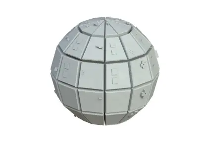 Sci Fi Object No 3467 Low Poly Low-poly 3D model
