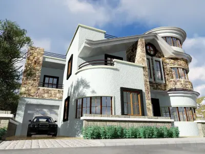3D House model design in pakistan 3D model
