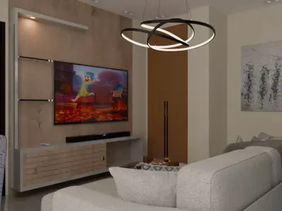 Living Room Free 3D model 2