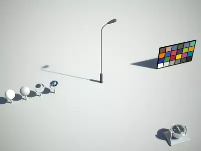 Street Light Low-poly 3D model