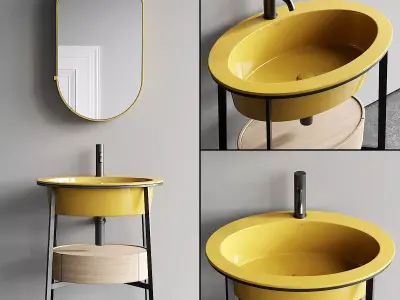 Ceramica Cielo Catino Ovale Set 3 3D model