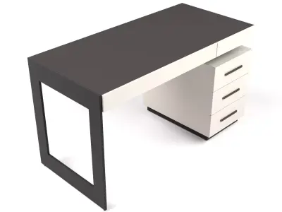 Universal Furniture - Duchamps Writing Desk Low-poly 3D model