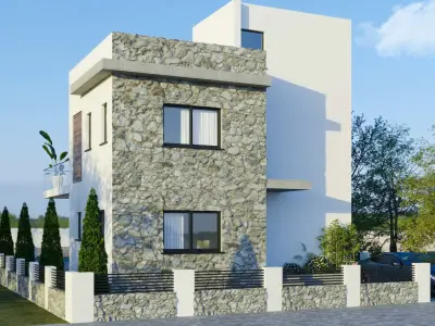 Exterior Scene Villa Model  3D model