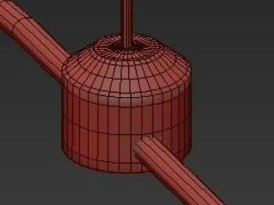 Pendant chandelier 3D model