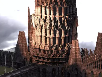 Magna Carter Towers 3  3D model