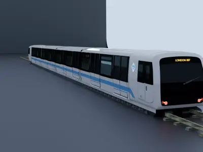 subway animation and door opening Low-poly 3D model