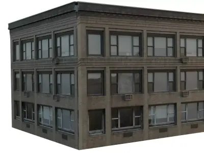 Building 1 Low-poly 3D model purchase