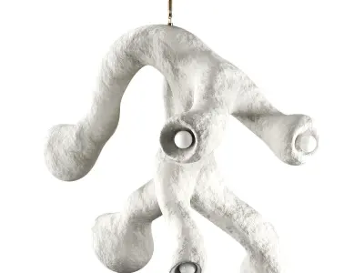 Fertility Form illuminated sculpture Low-poly 3D model