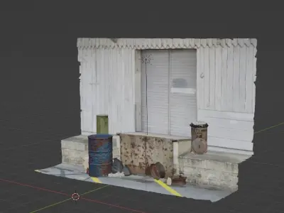 Alley Free low-poly 3D model