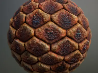 Material Skin Alien 28 Seamless PBR Texture Texture