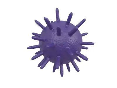 Virus v2 007 Low-poly 3D model