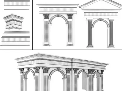 Classic Architecture Arch 2 3D model