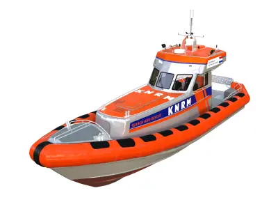 KNRM Reddingsboot 3D model