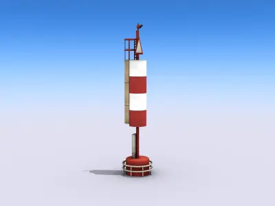 Big Port Light Low-poly 3D model