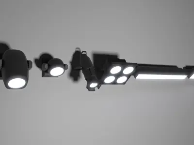 Stage Lights 3D model