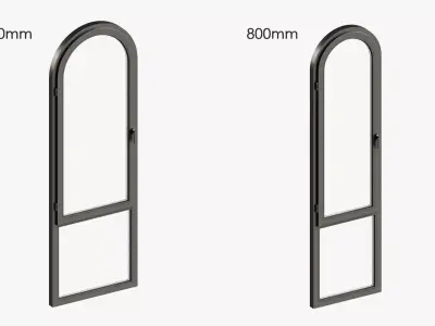 Arched window 3D model
