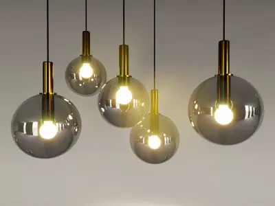 pendant lamp set A 3D model