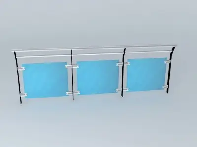 Baranda glazed Free 3D model