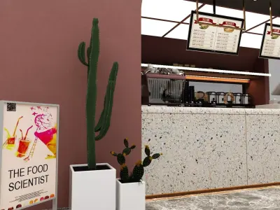 Coffee and Pastry Shop 3D model