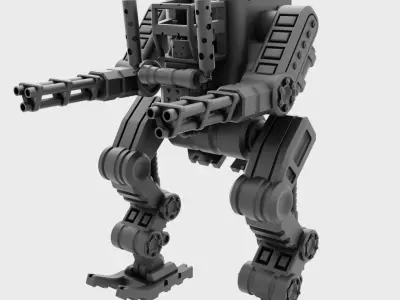 Robo-Tank 3D Print model att robot 3D print model