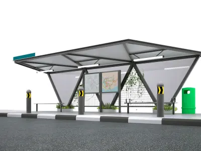 BUS SHELTER 3D model