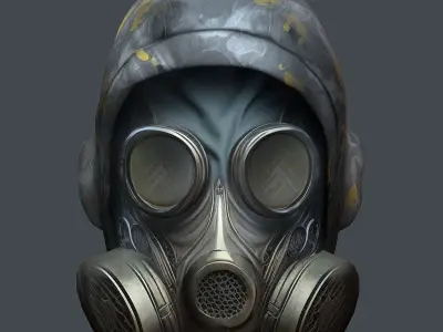 Helmet 3d model military combat Military scifi helmet  Low-poly 3D model