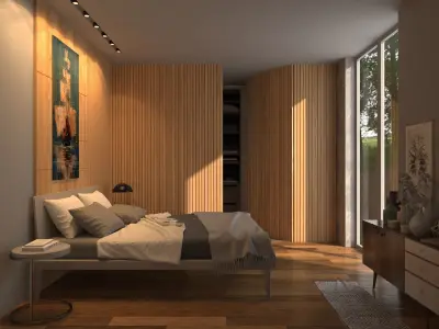 Small Bedroom Design 3D model