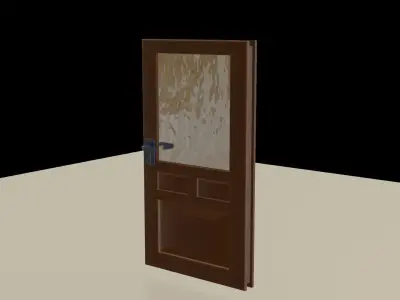Interior Door Low-poly 3D model buy