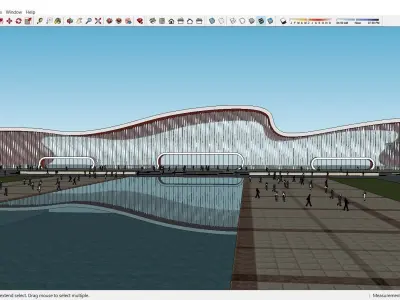 Sketchup Terminal B2 3D model